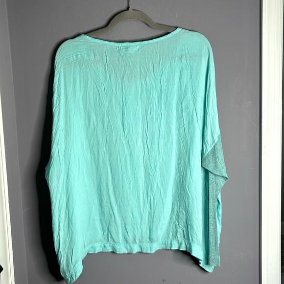 Cloth & Stone Teal Lightweight Oversized Top Size Medium - Picture 5 of 7